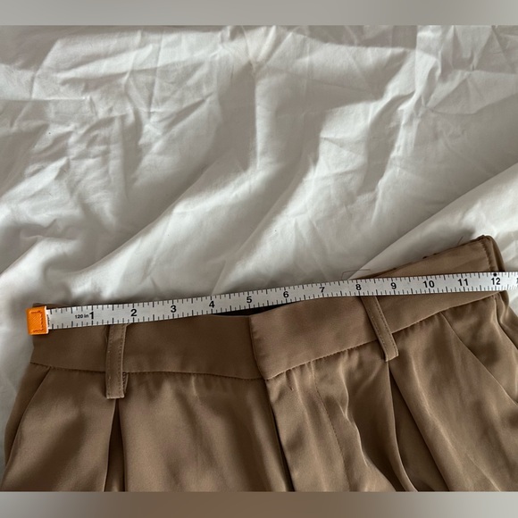 Tronjori Tan Taupe Super Wide-Leg Flowy Women's Pants - Picture 6 of 6